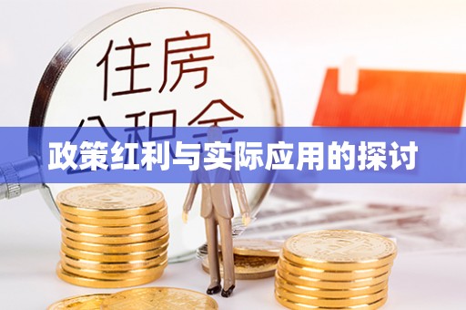 渑池政策红利与实际应用的探讨